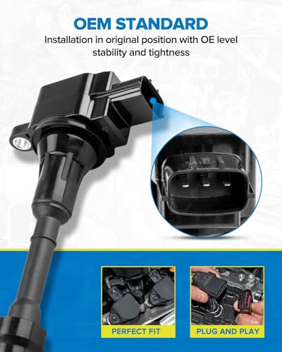 Image of PHILTOP UF350 Ignition Coil Pack Fit for 2002-2006 Altima /Sentra 2.5L | Nissan Altima 2002-2006 2.5L, Sentra 2002-2006 2.5L