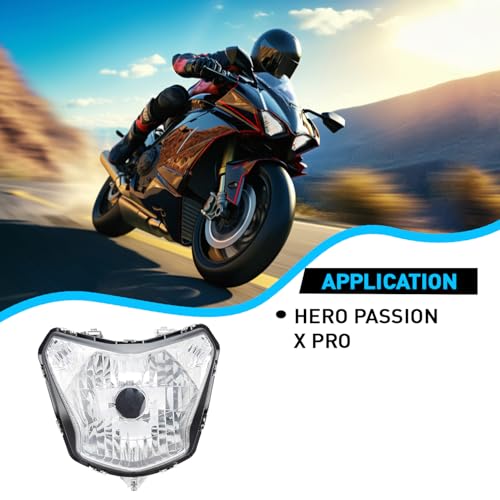 Image of UNO Minda HL-5231M Head Light Assembly for Hero Passion Pro