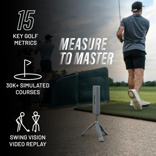Image of Rapsodo MLM2PRO Mobile Launch Monitor Golf Simulator | 3 ProV1 Balls | Swing Trainer & Shot Tracker for Home & Driving Range | Indoor & Outdoor Golf Training Aid | Dual Camera | 15 Metrics