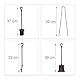 Relaxdays 10022938 Kaminbesteckset Gusseisen, Braun, 51 x 18 x 18 cm