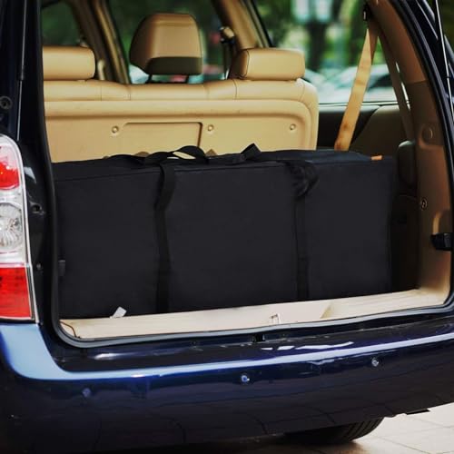 3pack 197L Travel Duffle Bag -47 Inch Extra Large Sports Duffel Luggage Bag Large Holdall with Upgrade Zipper, Sturdy & Water Resistant, Oversize, Black3