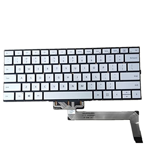 Clavier PC portable Microsoft Surface Book 3 1909 argent de remplacement US QWERTY