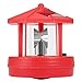 Produktbild Monkys Solarbetriebener Leuchtturm, Solarlicht Leuchtturm Form Tisch Desktop Rotationslicht Kunststoff LED-Licht Gartenleuchte im Freien