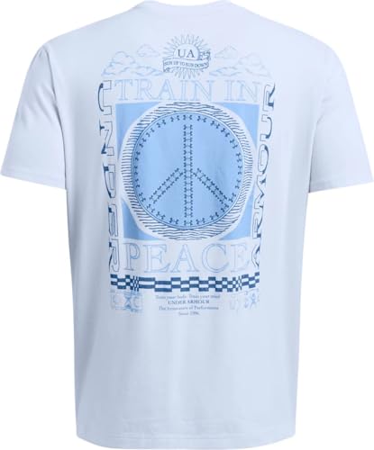 Image of Under Armour 1387719-464-LG UA M Sun UP to Sun Down SS Nimbus Blue LG