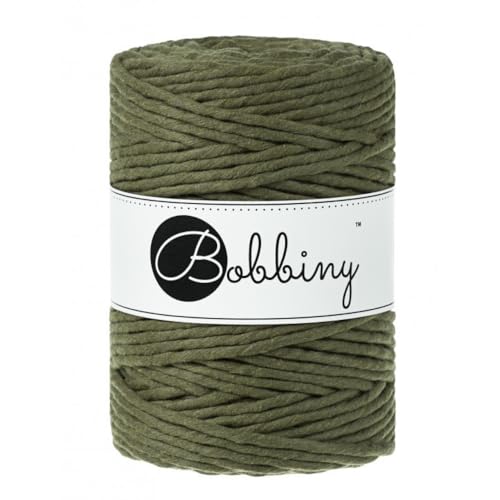 Bobbiny Corde Macramé Peignée XXL 5mm (Avocado) 100m