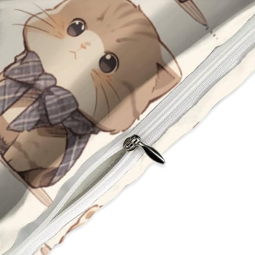 Parure de lit animal mignon avec fermeture éclair pratique pour lit King