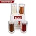 Cutehom Turkish Tea Cups - Double Wall Thermo Glass (80 ml) - Set of 4 Glasses