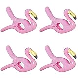 ⭐ Tamaño portátil: el tamaño de cada soporte para flamencos es de aproximadamente 12 x 9 x 2,4 cm / 4,7 x 3,5 x 0,94 pulgadas (LWH), que es fácil de transportar, y la abertura de 4,2 cm / 1,7 pulgadas es adecuada para sillas de playa de cualquier Talla