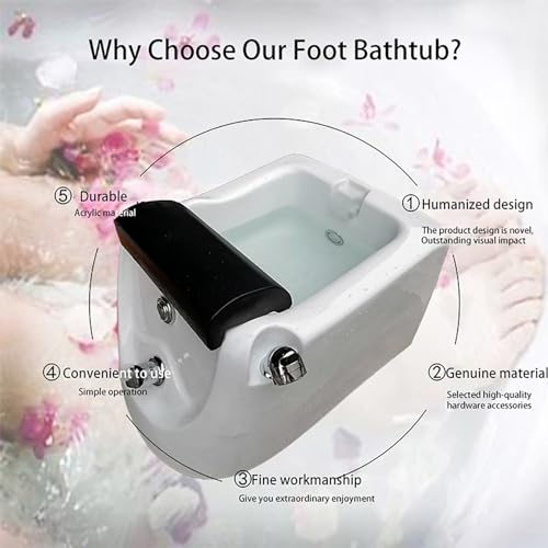 Masajeador de pies acrílico spa portátil profundo miniatura 2