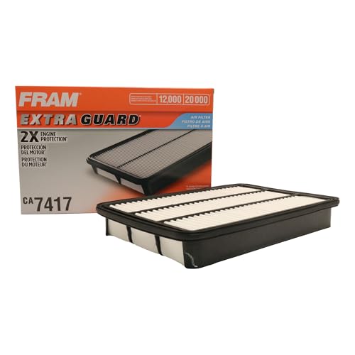 FRAM Extra Guard CA7417 Replacement Engine Air Filter for Select Isuzu and Toyota Models, Provides Up to 12 Months or 12,000 Miles Filter Protection