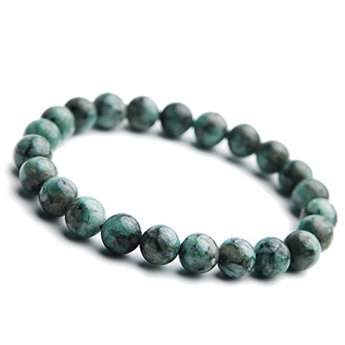 Bracelet émeraude naturelle au quotidien, bijou vert bien-être