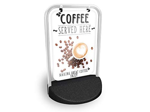 Coffee Served Here Eco Swinger Pavement Sign MEGA Listing Outdoor Street Advertising Display… — image 1
