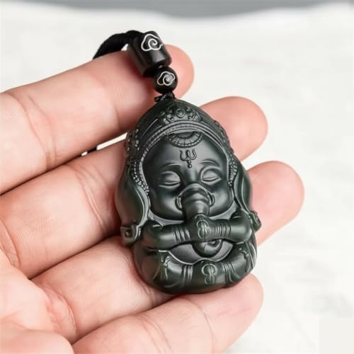 Collier éléphant de Fortune en jade hétien, le cadeau de protection idéal