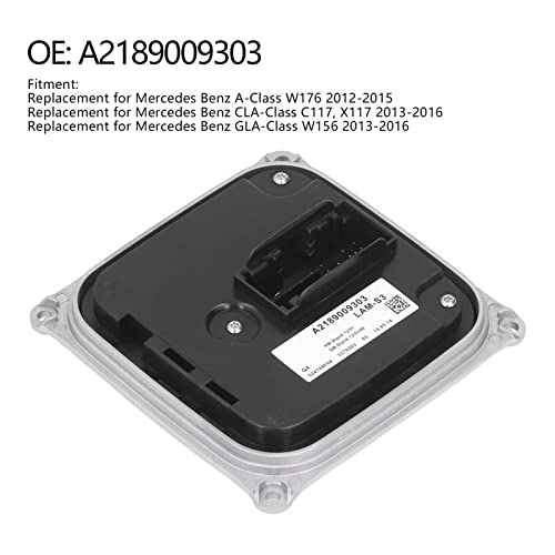 Tbest A2189009303, Unità Led Classe A, Fari Anteriori Fari, Modulo di Controllo Fari Led Lam A2189009303 Sostituzione Per Aclass W176 20122015