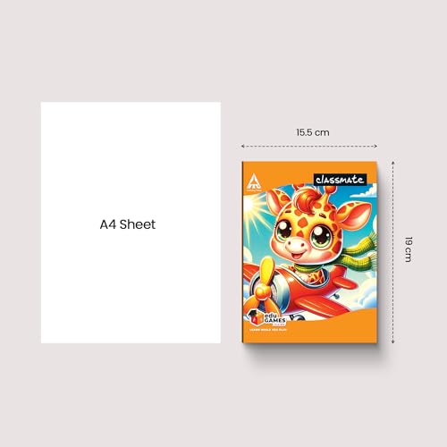 Classmate Notebook - Single Line, 172 Pages, 190 mm x 155 mm - Pack Of 5