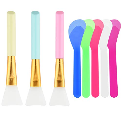 CM Silicone Stir Sticks Set with 3 Pcs Silicone Epoxy Brushes and 5