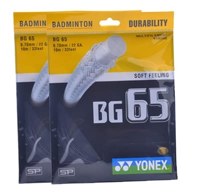 Yonex BG 65 Badminton Strings (Black Pack of 2) (B0B3CYNPL9) Amazon Price History, Amazon Price Tracker