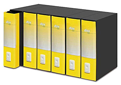 Esselte Dox 1 A4 Lever Arch File - Yellow (Pack of 6)