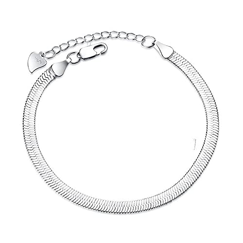 Gxnrhg mochamik bracelets de chaîne de manchette argent 925 : bijoux femme tendance
