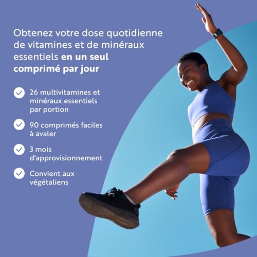 Multivitamines et Minéraux - 90 Comprimés 26 Nutriments dont Zinc Fer Selenium Vitamine C A B D3 E K - Vitamines, Minéraux et Compléments Vegan Haute Absorption - Nutravita – Image 4