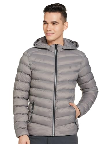 Image of Qube By Fort Collins Men's Regular Fit Puffer Jacket - Warm, Lightweight, Insulated Winter Outerwear