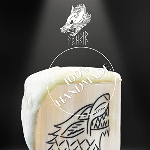 Fenrir 4Inch Viking Horn Glasses Set With Opener - 6 Oz Mini Shot Cup Goblets For Ale Mead Beer Mugs For Gift Toasting Set Of 5 #TOP3