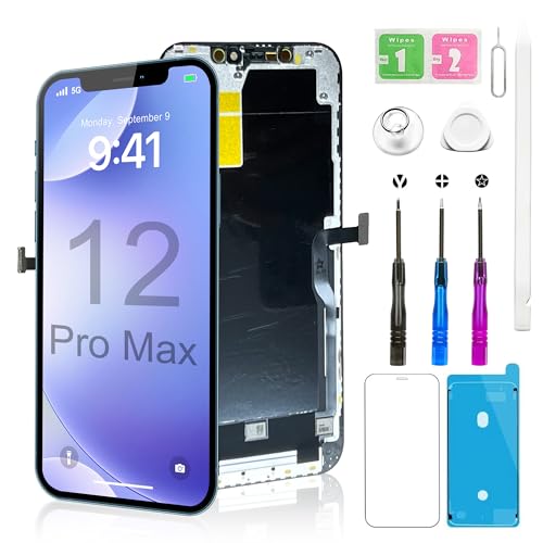 iPhone 12 Pro Max screen replacement kit for 6.7" (A2342/A2410/A2411/A2412)