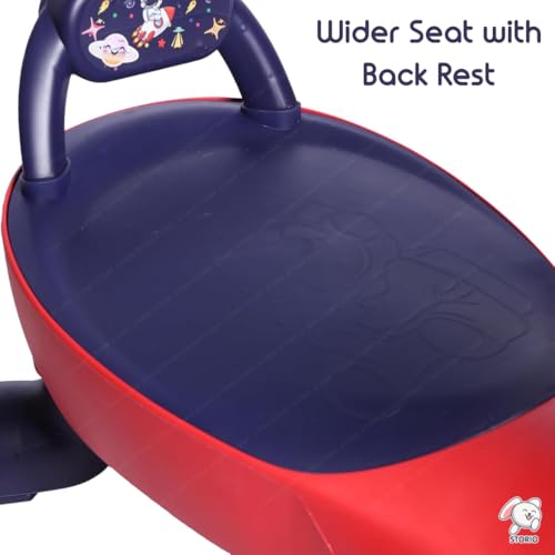 Image of Storio Astronaut Space Theme Swing Car for Kids 2-5 Years | Twist & Turn Ride-On Toy | No Pedals, No Batteries | Smooth & Safe Ride | Sturdy Body | Indoor Outdoor Ride-On for Boys & Girls