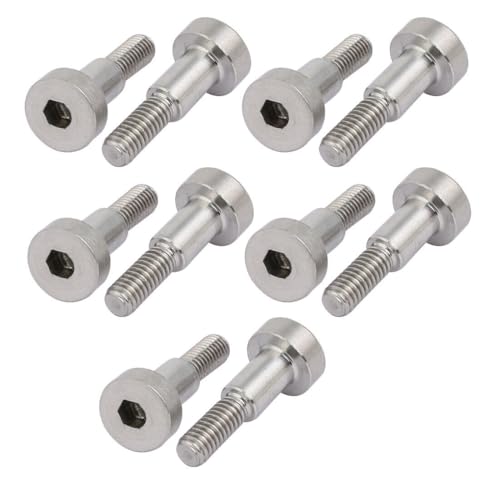 Toolparts And Accessories 10pcs Shoulder Bolt 5mm Shoulder Dia 8mm Shoulder Length M4 Thread (#CN#130824-04215)