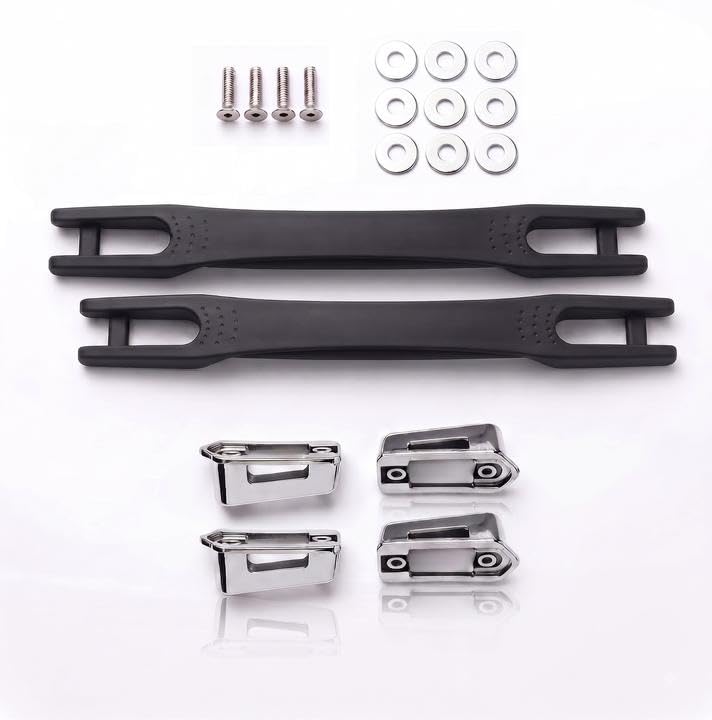 Image of Repair Replacement Luggage Wheel Part Accessories for VIP, Safari, American turistr, Skybag Suitcase Trolley Bag for Luggage Parts (2 PCS Black Handle (NEW))
