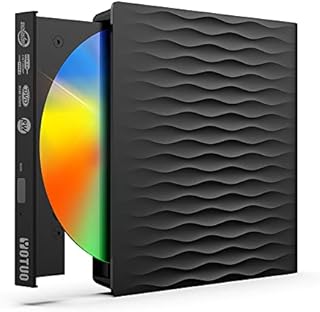 External DVD Drive USB 3.0 Type-C Portable CD Burner Disc Reader DVD ROM Rewriter Optical Drive RW Player Writer with Laptop Desktop PC for Windows 7/11/10 Mac Pro/Air MacBook