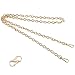 Beaulegan Purse Chain Strap - Replacement for Crossbody Bags and Handbags - 51 & 15 inch Long, 2PCS, Gold