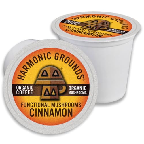 Harmonic Grounds Organic Mushroom Coffee Pods - Cinnamon Flavored Medium