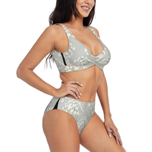 Maillot de bain deux pièces d'exception avec triangle réglable haut de gamme