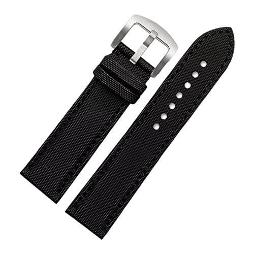 Bracelet de montre en cuir et nylon étanche pour le sport et le quotidien