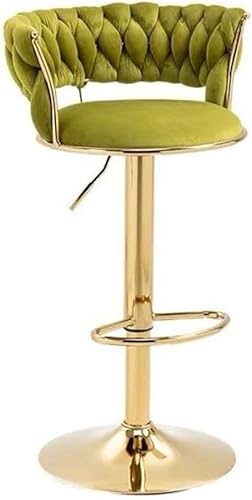 AZIEBAY バーチェア 背もたれ付き 回転式 昇降可能 カウンターチェア 厚手ベース 安定構造 柔らかクッション 座り心地快適 高さ調節可能 モダンデザイン カフェ オフィス フロントデスクに最適