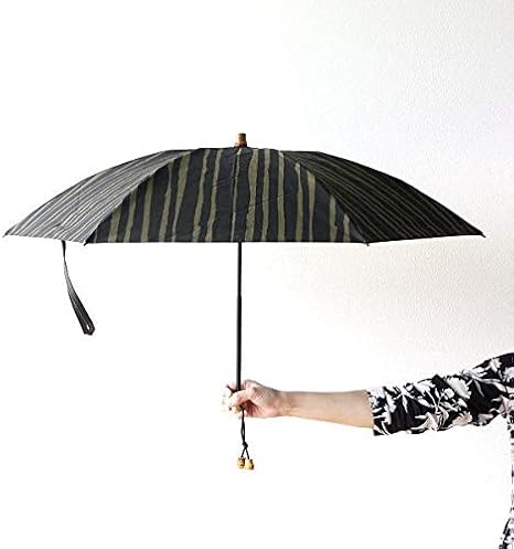 Amazon Co Jp 折りたたみ傘 日傘 晴雨兼用 Uvカット 日本製 おしゃれ 和モダン コットン折りたたみパラソル ストライプ柄 B Bam0697 服 ファッション小物