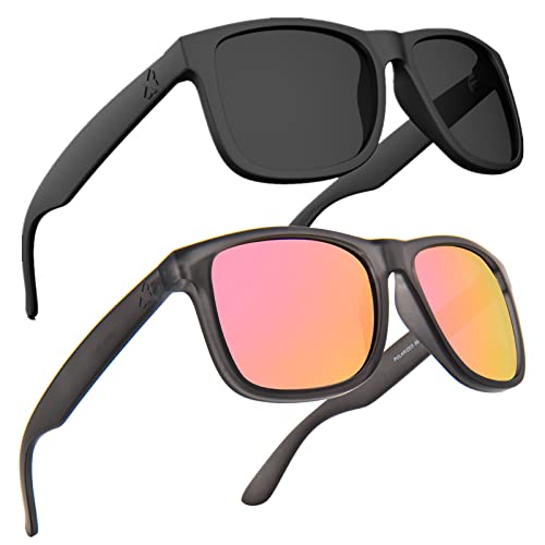 Image of MAXJULI Polarized Sunglasses for Men and Women,UV Protection Rectangular Sun Glasses 8806