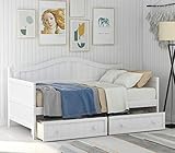 Harper & Bright Designs Wood Daybed with Storage Drawers, Twin Daybed Sofa Bed Frame for Bedroom,...