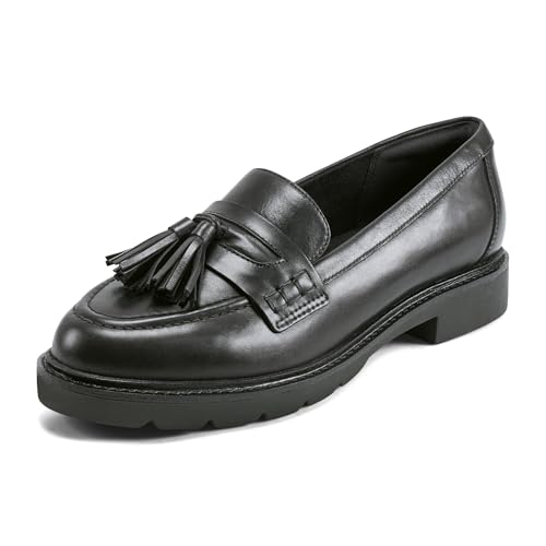 Rockport Women's Kiara, Black Leather, 8.5 Wide