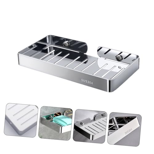 Porte-savonnette inox 304 Operitacx mural sans perçage pour douche - 6