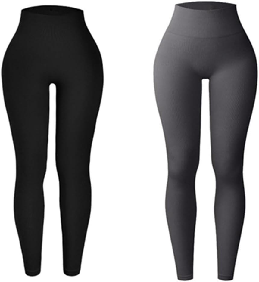 Iflytree High Waisted Leggings for Women Pants Tummy Control Non See-Through Workout Pants for Running Cycling Yoga