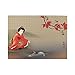 Puzzles 500 pièces,poisson koi geisha nourrissant la bête sacrée temps d'automne culture asiatique vibrations orientales orientales,grande famille jeu de puzzle oeuvre d'art pour adultes adolescents