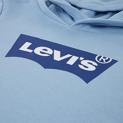 Sweat à capuche bleu garçon Levi's Batwing classique en coton
