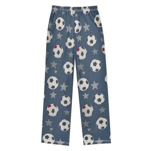 Pajama Pants Soccer Star Pattern Long Sleep Pants Lounge Bottoms2