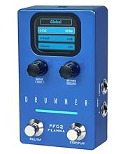 121 Drum Grooves for Guitarists: Offers 121 rhythms in 11 styles (rock, jazz, blues, metal, funk), making it a versatile drum machine for guitar and an essential rhythm pedal for practice and performance Save and Customize Rhythms: Provides 66 slots ...