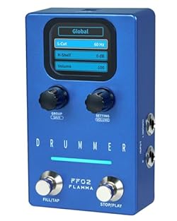 121 Drum Grooves for Guitarists: Offers 121 rhythms in 11 styles (rock, jazz, blues, metal, funk), making it a versatile drum machine for guitar and an essential rhythm pedal for practice and performance Save and Customize Rhythms: Provides 66 slots ...