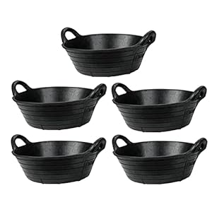 SYTZTOOLS PACK VAN 5 11L RUBBER SKIP FEED TROUGH INDESTRUCTIBLE VOEDEREMMER FARM DIER