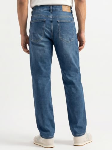Image of Spykar Men's Chico Relaxed Fit Jeans | Mid Rise | Casual Denim | Stretch Fit | Jeans for Man