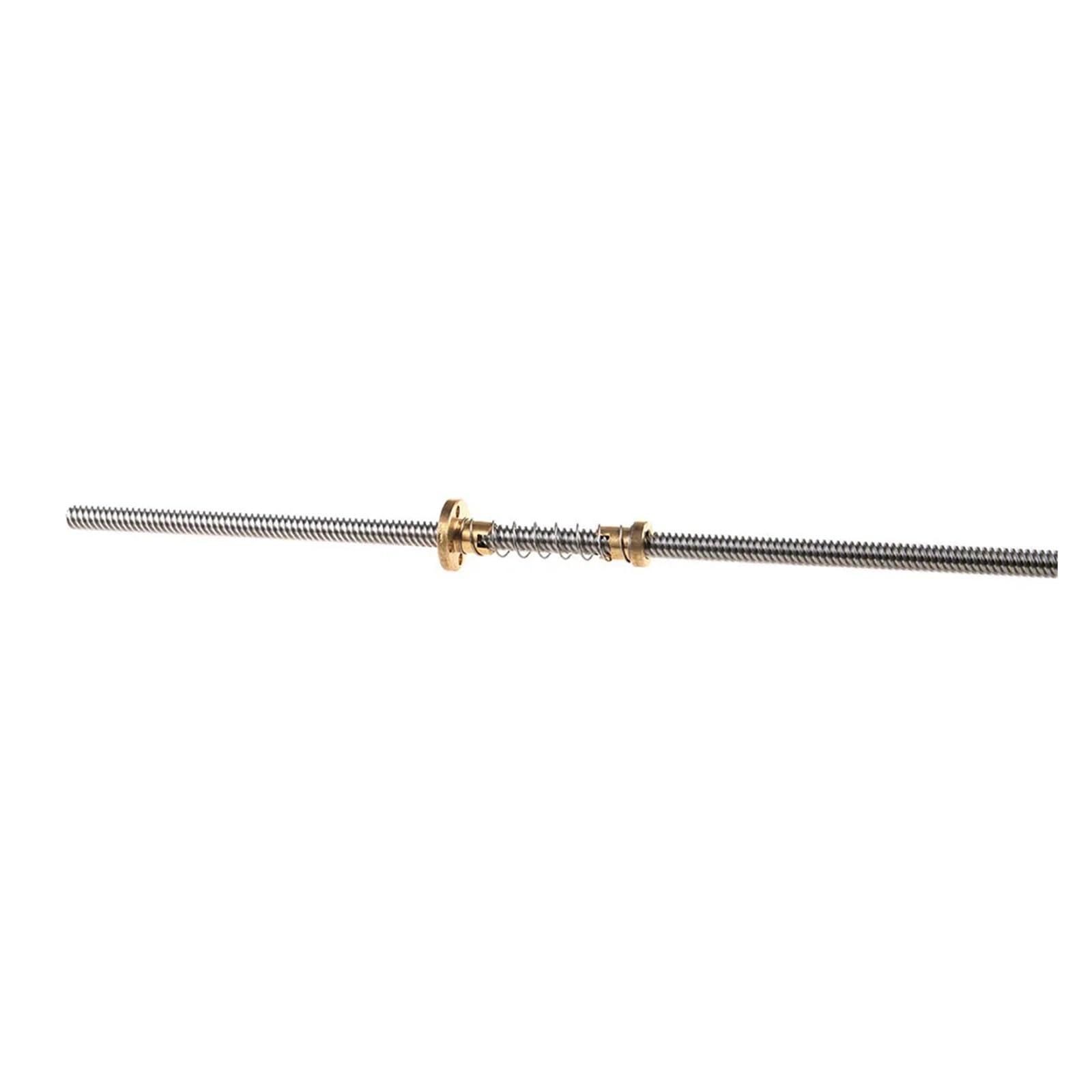 T8 Memimpin Sekrup Memimpin 4Mm Dengan luz nakrętki skoku 2Mm OD 8Mm 200Mm 1000 1200Mm T Tipe silnik krokowy trapez do drukarki 3D,Wkręty precyzyjne(1200mm)
